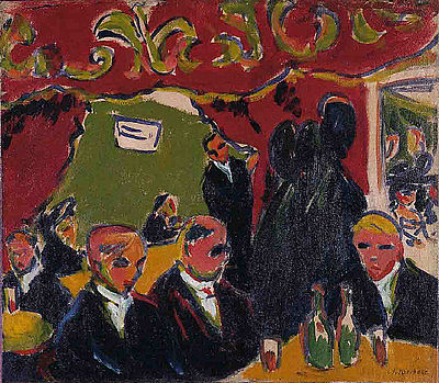 Around what year did Kirchner's style become abstract?