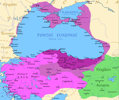 Mithridates VI aimed to dominate which regions?