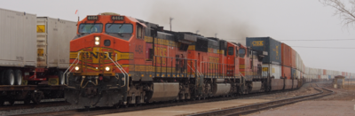 What is one of the main types of cargo that BNSF Railway hauls?