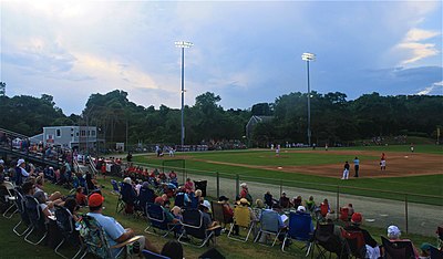 In which division of the CCBL do the Falmouth Commodores play?