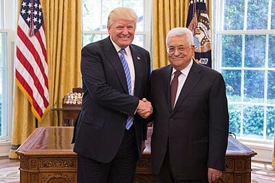 When was he officially chosen as the president of the State of Palestine by the PLO Central Council?