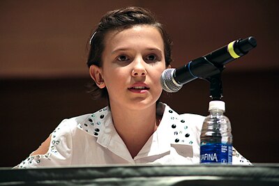 In which year was Millie Bobby Brown featured in the Time 100 list of the world's most influential people?