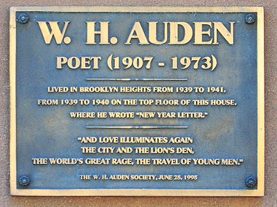 Where was W. H. Auden born?