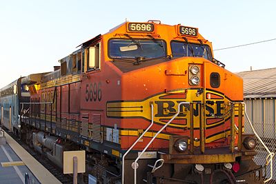 How many miles of track does BNSF Railway have?