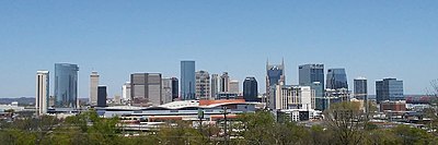 What is the population rank of Nashville in the United States according to the 2020 U.S. census?