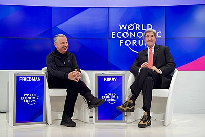Is Thomas Friedman known for writing about global trade?