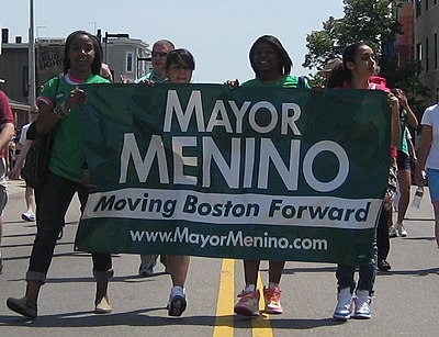Which development during Menino's tenure as mayor received allegations of favoritism?