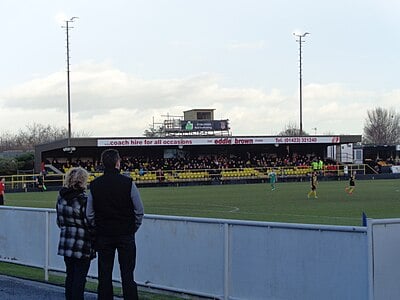 In which year did Harrogate Town A.F.C. join the Northern Counties East League?