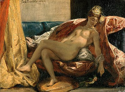 Where did Delacroix find his exotic inspiration?