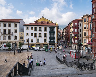 What is the elevation above sea level of Bilbao?