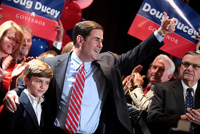In which year was Doug Ducey elected chair of the Republican Governors Association?