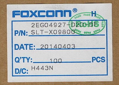 What was the founding date of Foxconn?