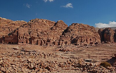 What is Petra also known as due to the color of the stone it is carved from?