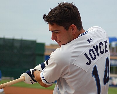 Which team did Matt Joyce debut with?