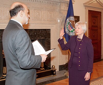 Which of the following is married or has been married to Janet Yellen?