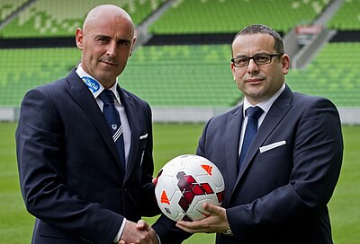 When did Kevin Muscat retire?