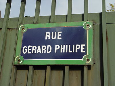 How many years did Gérard Philipe's film career span?