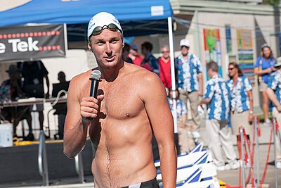 How many times did Peirsol win the 200-meter backstroke at the Olympics?
