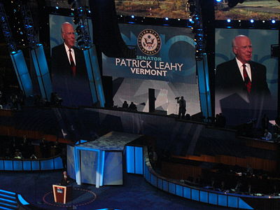 In what year did Leahy first take office as U.S. senator?