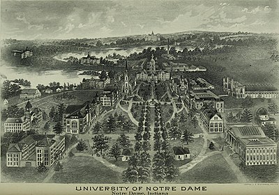 What is the name of Notre Dame's library?