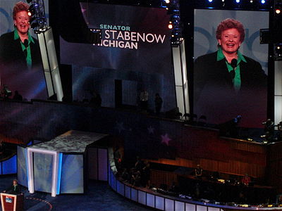 In what year did Stabenow announce she would not seek reelection?