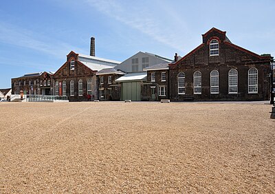 What historic county is Chatham Dockyard located in?