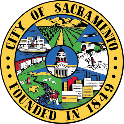 What is the water area occupied by Sacramento?[br](updated in 2010)