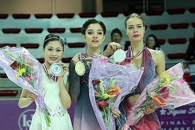 What championship did Evgenia win in 2015 at the junior level?