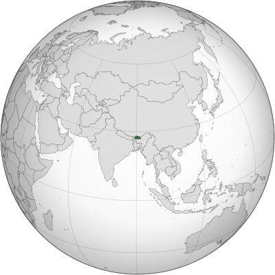 What is the size of Bhutan?