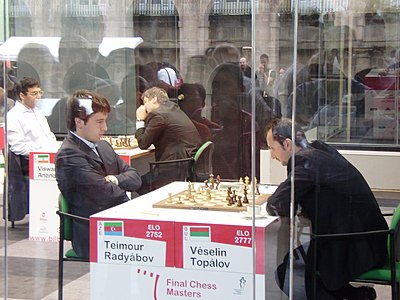 Which former world champions did Radjabov defeat in 2003?