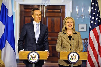Which ministerial position did Alexander Stubb hold in the Cabinet of Jyrki Katainen?