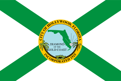 What is the rank of Hollywood, Florida in terms of population in Broward County?