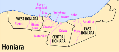 Where is Honiara located?