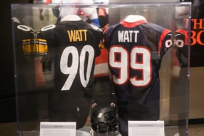 What is J. J. Watt's jersey number?
