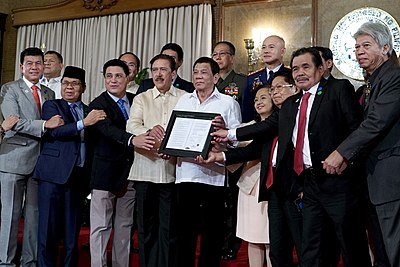 What controversial policy did Duterte initiate to combat the illegal drug trade?