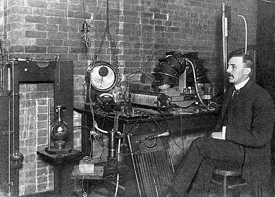 What was Ernest Rutherford's first major discovery?