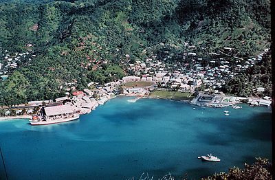 Which village is considered the downtown area of Pago Pago?