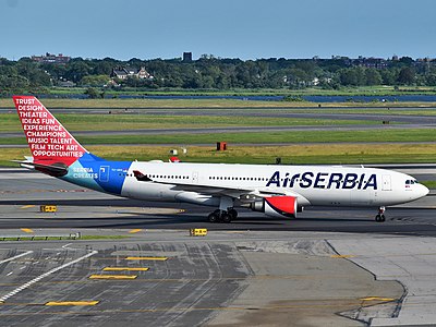 Who is the majority owner of Air Serbia?
