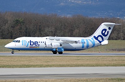 Which two airlines merged to form Flybe?