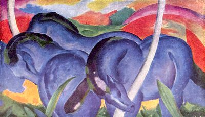 Which major conflict intersected with Franz Marc's life?