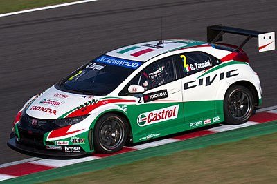 How old was Gabriele Tarquini when he won the 2009 FIA World Touring Car Championship?
