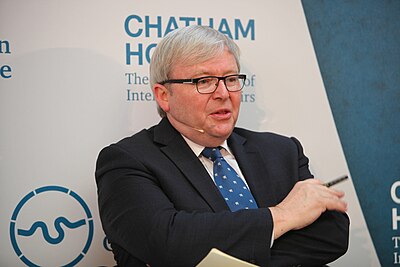 Which fields of work was Kevin Rudd active in? [br](Select 2 answers)