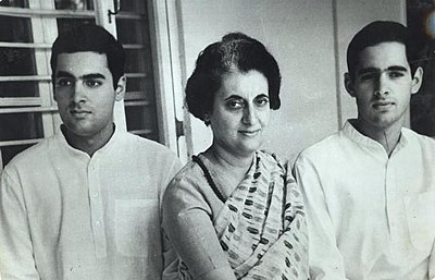 In which year did Rajiv Gandhi return to India after studying at the University of Cambridge?