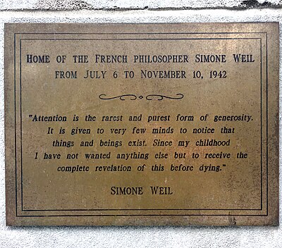 Who did Simone Weil support in the Spanish Civil War?