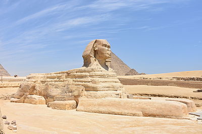 What is the geographical feature that Giza is located on?