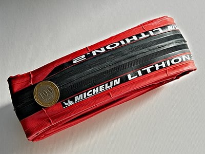 What is the primary material used in Michelin tires?
