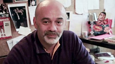 In which city did Louboutin open his first shoe salon?
