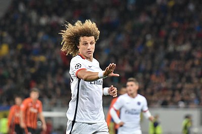 How much was David Luiz's transfer fee to Paris Saint-Germain in 2014?
