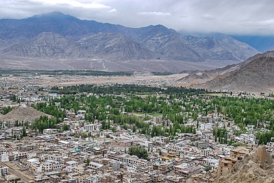What is the name of the airport in Leh?