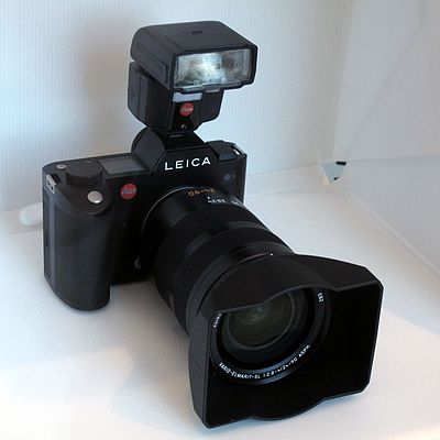 What type of sensor is commonly used in Leica digital cameras?